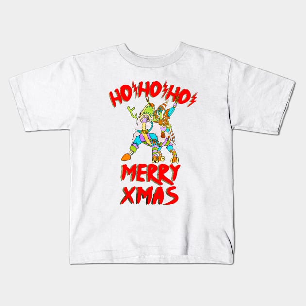 Go Crazy Xmas Kids T-Shirt by Kaijester